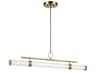 Kichler Riven 1-Light Champagne Bronze Linear Island Pendant