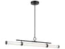 Kichler Riven 1-Light Black Linear Island Pendant