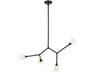 Kichler Cassius 4-Light Black Geometric Island Pendant