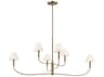 Kichler Eadie 6-Light Champagne Bronze Tiered Island Pendant