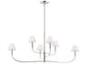 Kichler Eadie 6-Light Polished Nickel Tiered Island Pendant