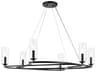 Kichler Harpin 6-Light Black Candelabra Cylinder Chandelier
