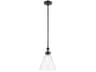 Kichler Laria 1-Light Black Mini Pendant