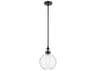 Kichler Laria 1-Light Black Globe Mini Pendant
