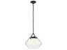 Kichler Nella 1-Light Black Pendant