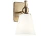 Kichler Cosabella 1-Light Champagne Bronze Glass Wall Sconce