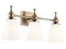 Kichler Cosabella 3-Light Champagne Bronze Glass Vanity Light