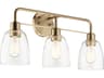 Kichler Meller 3-Light Champagne Bronze Glass Vanity Light