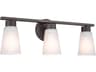 Kichler Stamos 3-Light Olde Bronze Glass Vanity Light
