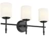 Kichler Ali 3-Light Black Glass Vanity Light