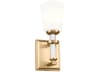 Kichler Rosalind 1-Light Brushed Natural Brass Crystal Wall Sconce