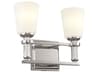 Kichler Rosalind 2-Light Polished Nickel Crystal Vanity Light