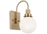 Kichler Hex 1-Light Champagne Bronze Glass Wall Sconce