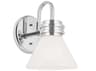 Kichler Farum 1-Light Chrome Glass Wall Sconce