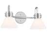 Kichler Farum 2-Light Chrome Glass Vanity Light