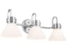 Kichler Farum 3-Light Chrome Glass Vanity Light