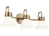 Kichler Farum 3-Light Champagne Bronze Glass Vanity Light