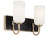 Kichler Solia 2-Light Champagne Bronze Glass Vanity Light