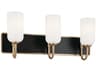 Kichler Solia 3-Light Champagne Bronze Glass Vanity Light