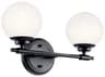 Kichler Benno 2-Light Black Vanity Light