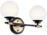 Kichler Benno 2-Light Black Vanity Light