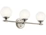 Kichler Benno 3-Light Polished Nickel Vanity Light