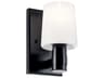 Kichler Adani 1-Light Black Wall Sconce