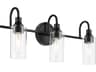Kichler Kavi 3-Light Black Vanity Light