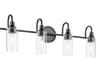 Kichler Kavi 4-Light Black Vanity Light