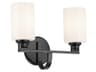 Kichler Gioe 2-Light Black Vanity Light