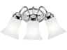 Kichler 3-Light Chrome Glass Vanity Light