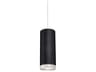 Kuzco Lighting Cameo Black Cylinder Mini Pendant
