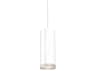 Kuzco Lighting Cameo White Cylinder Mini Pendant