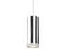 Kuzco Lighting Cameo Chrome Cylinder Mini Pendant