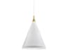 Kuzco Lighting Dorothy 1-Light White Gold Pendant