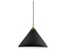 Kuzco Lighting Dorothy 1-Light Black Gold Pendant
