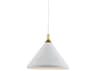 Kuzco Lighting Dorothy 1-Light White Gold Pendant