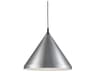 Kuzco Lighting Dorothy 1-Light Brushed Nickel Black Pendant