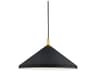 Kuzco Lighting Dorothy 1-Light Black Gold Pendant