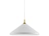 Kuzco Lighting Dorothy 1-Light White Gold Pendant