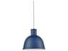 Kuzco Lighting Irving 1-Light Indigo Blue Dome Pendant