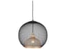 Kuzco Lighting Gibraltar 1-Light Black Gold Globe Pendant
