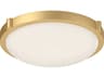 Kuzco Lighting Floyd Brushed Gold Round Flush Mount