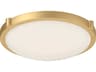 Kuzco Lighting Floyd Brushed Gold Round Flush Mount