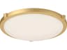 Kuzco Lighting Floyd Brushed Gold Round Flush Mount