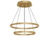 Kuzco Lighting Cerchio Brushed Gold Round Chandelier