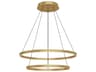 Kuzco Lighting Cerchio Brushed Gold Round Chandelier