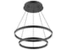 Kuzco Lighting Cerchio Black Round Chandelier