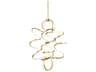 Kuzco Lighting Synergy Antique Brass Black Chandelier