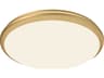 Kuzco Lighting Malta Brushed Gold Round Flush Mount